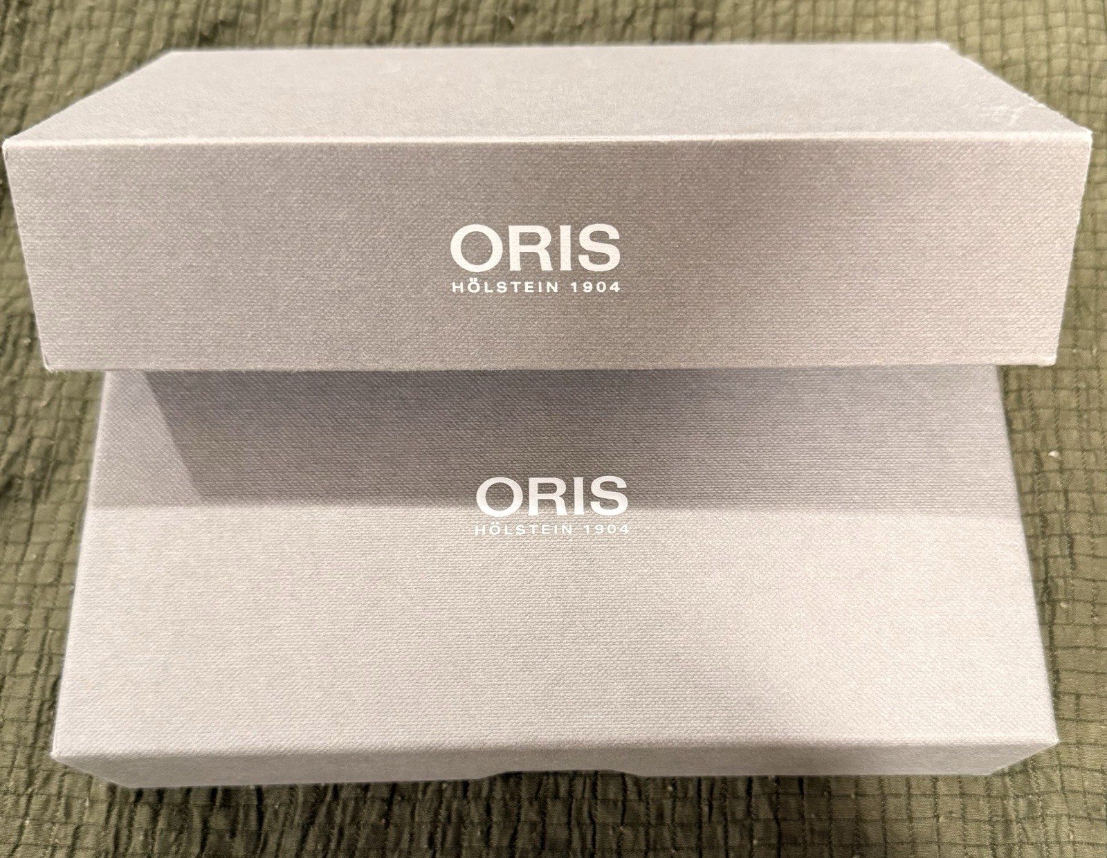 Oris Big Crown Automatic 38mm Gray Dial Brown Leather Strap Box & Papers