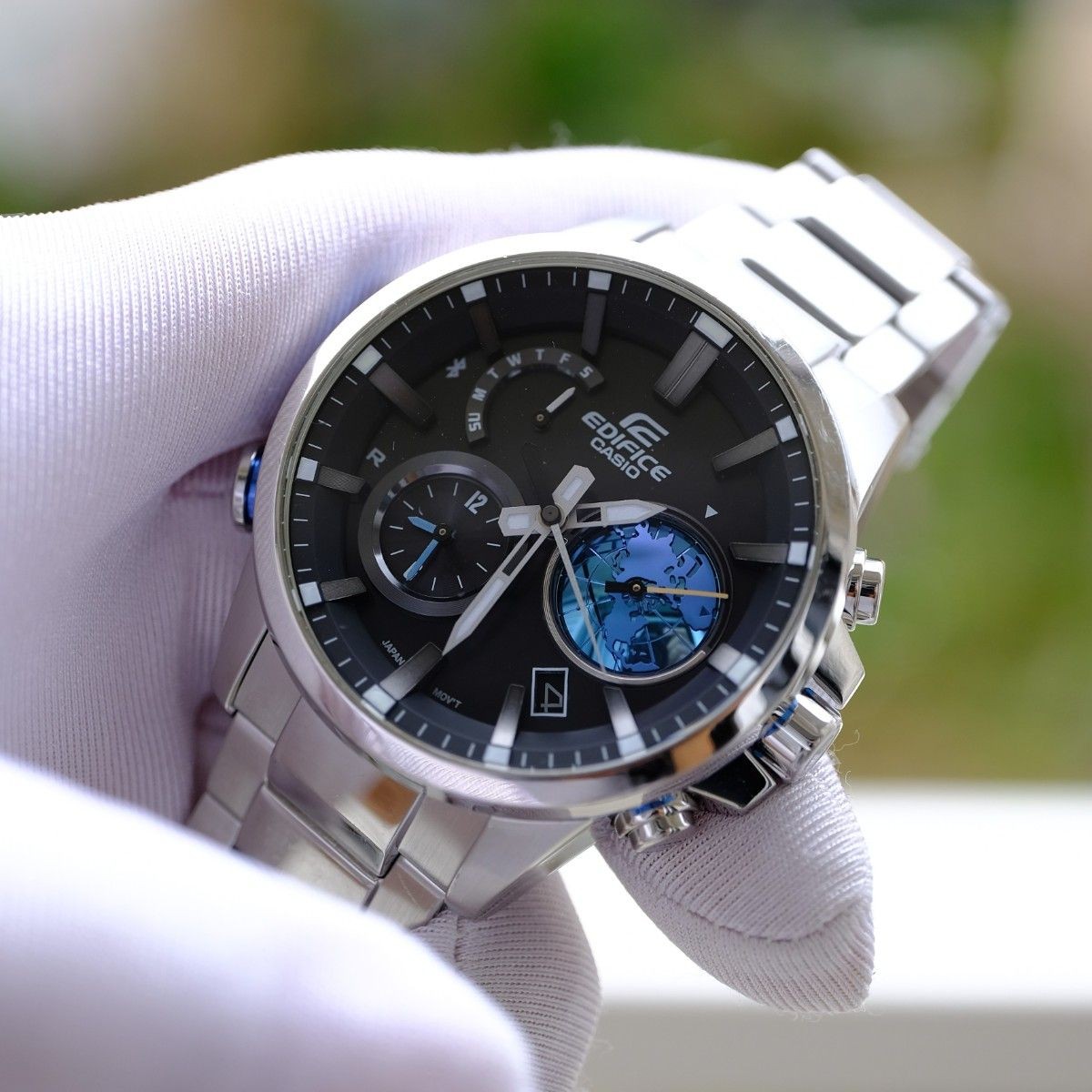 CASIO EDIFICE EQB 600D 1A2JF Chronograph Watch Excellent Condition