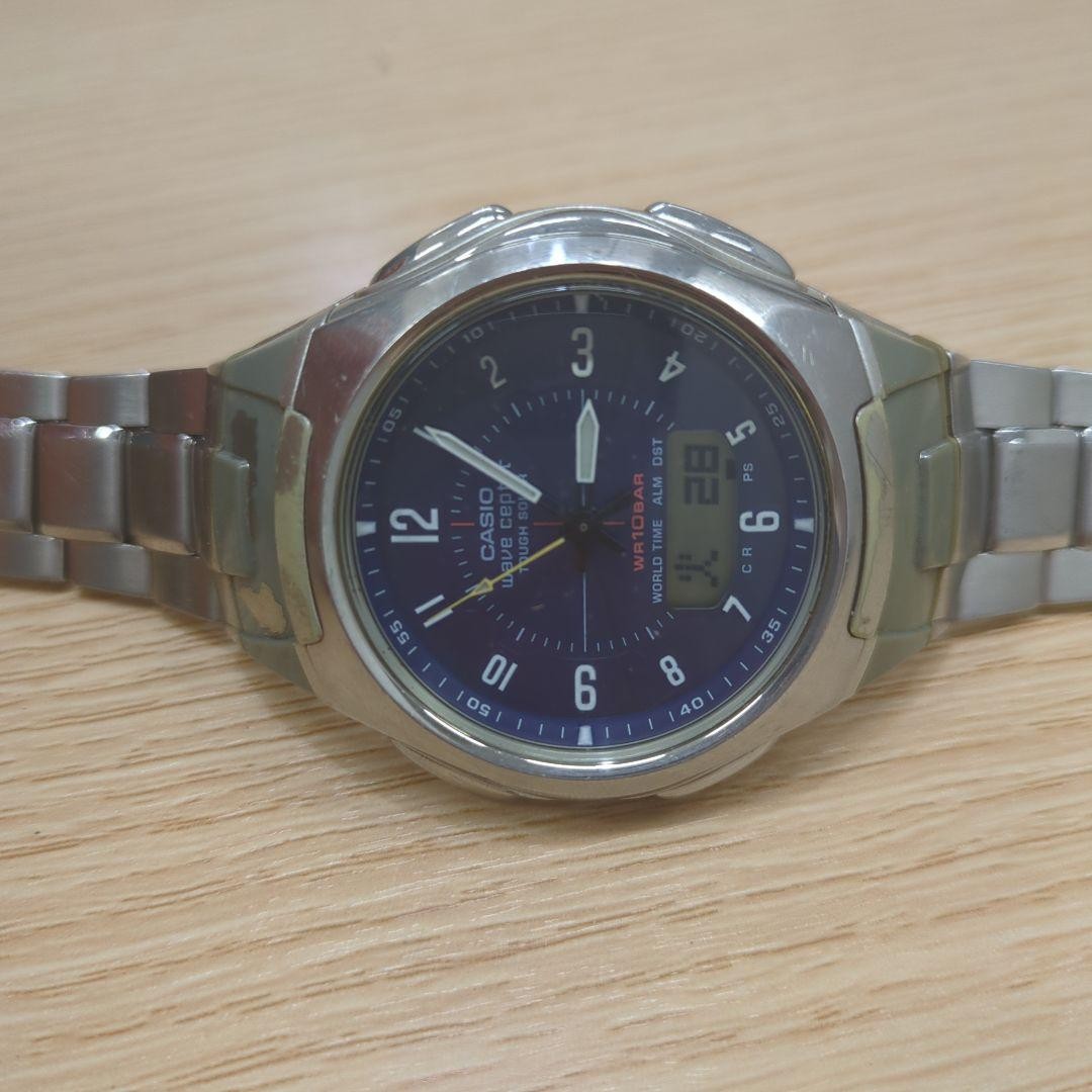 ☆CASIO Wave Ceptor WVA-430J World Time Radio Solar Powered Watch From Japan