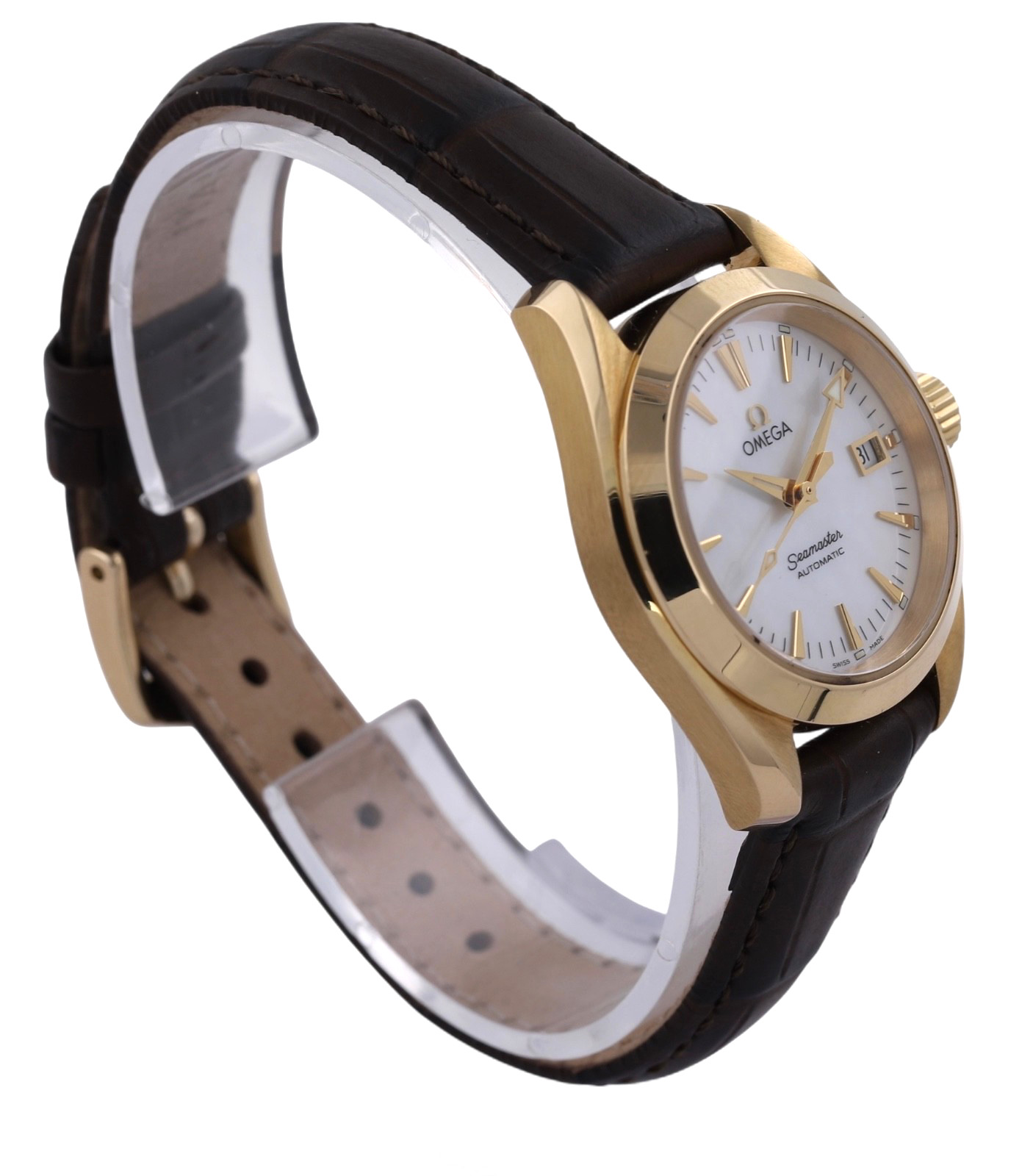 OMEGA Seamaster Aqua Terra Automatic Date MOP Dial – 29.5mm – 18ct Yellow Gold