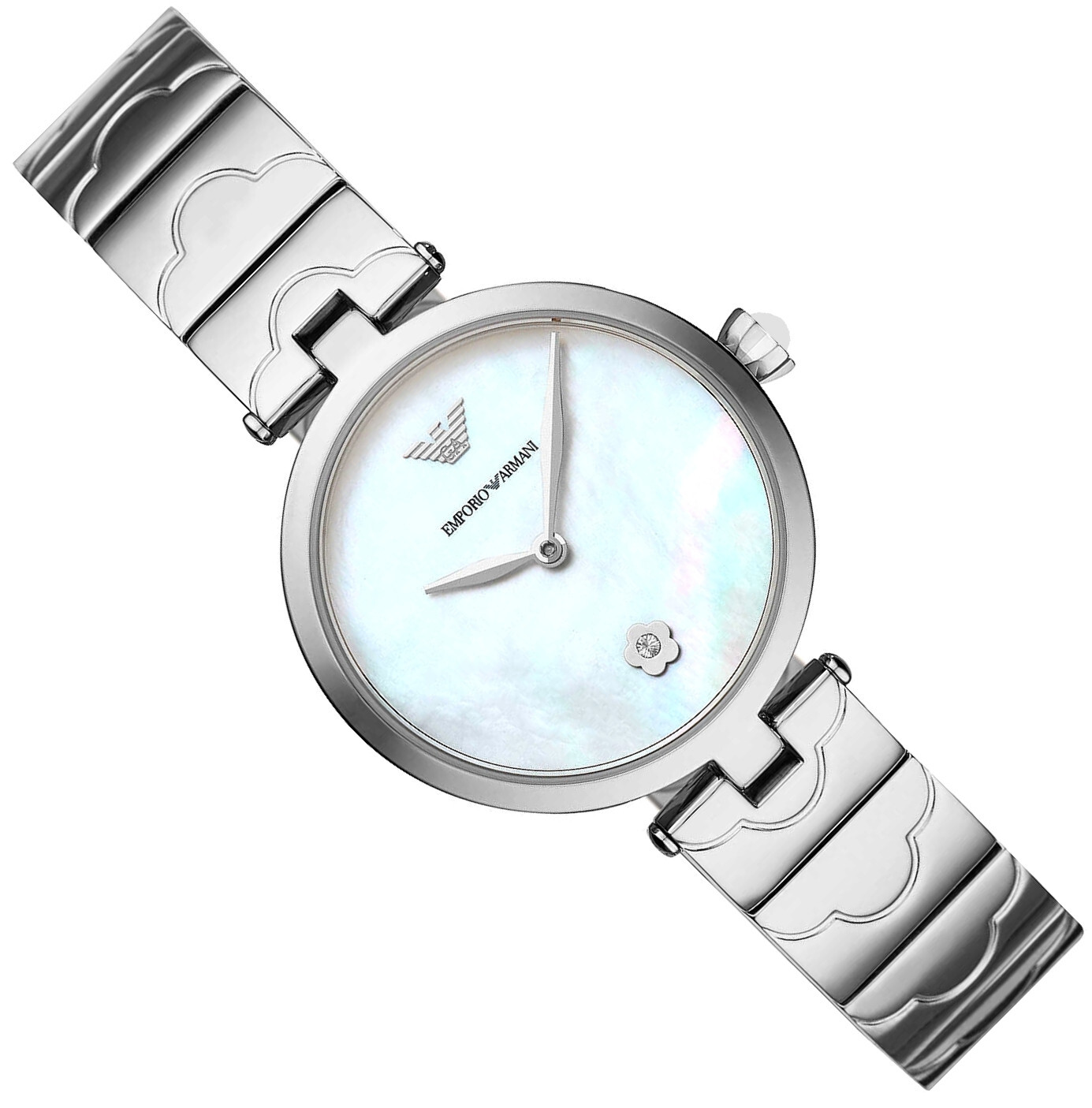 NEW EMPORIO ARMANI WATCH AR11235 ARIANNA MOTHER OF PEARL DIAL – 2 YEARS WARRANTY