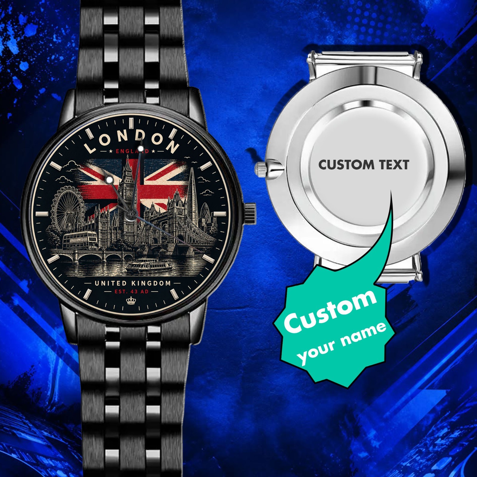 Wristwatch Custom Watches Engraved Watches, Personalized Gifts for Men