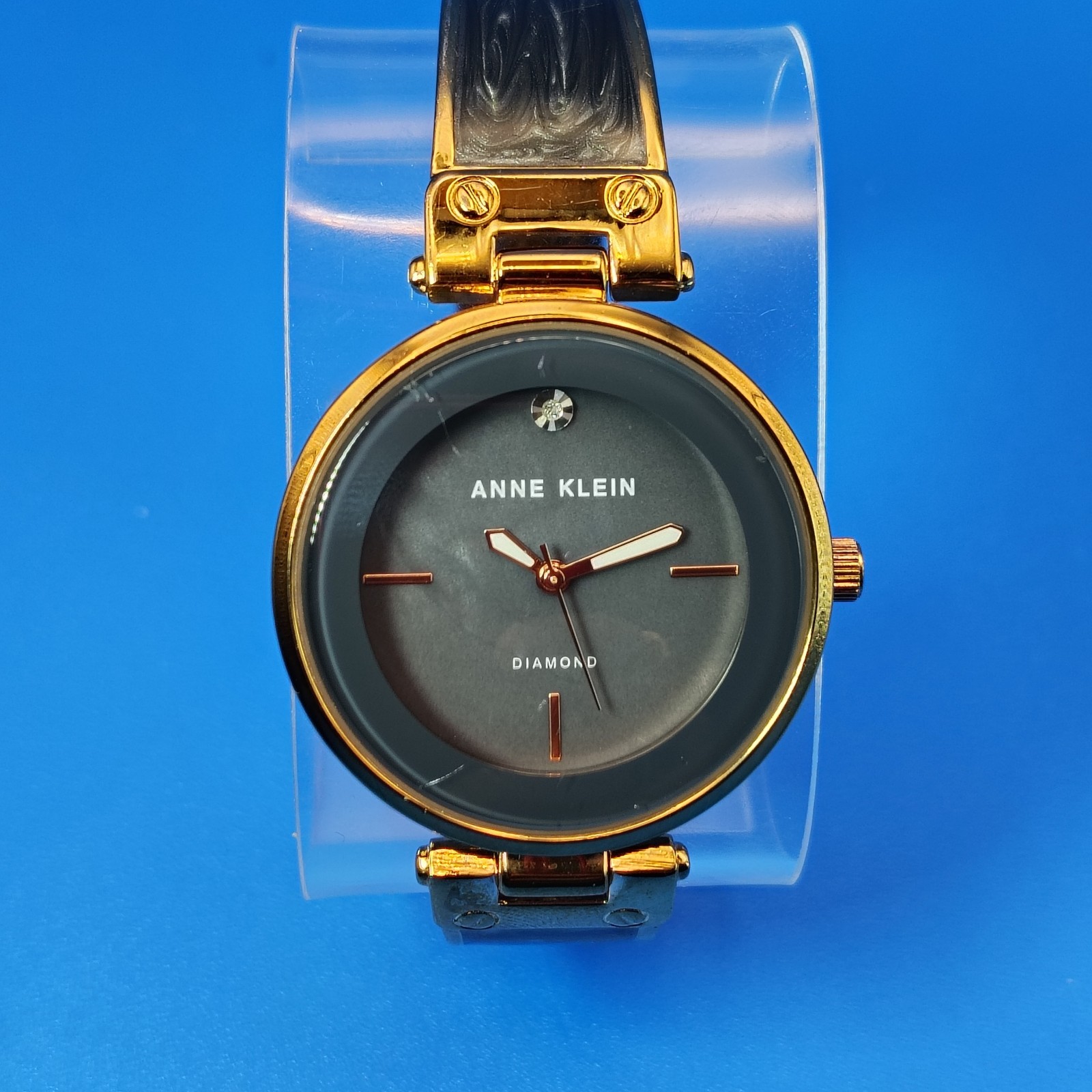 2017 Anne Klein Genuine Diamond 39mm Women’s Quartz Fashion Watch Restored