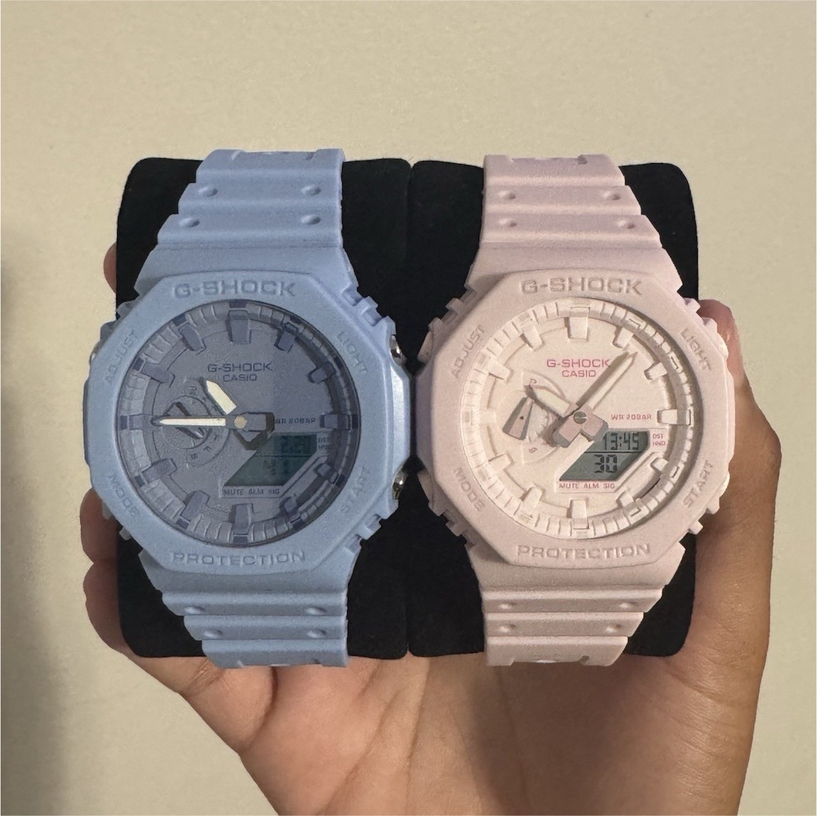 🌟 G-SHOCK GA-2100 PASTEL DUO – BLUE & PINK 💕