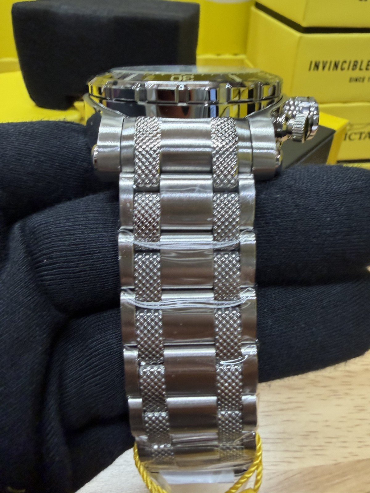 Invicta Coalition Forces Night Hawk 49223 Men’s 52mm Steel Silver Dial Quartz Ch