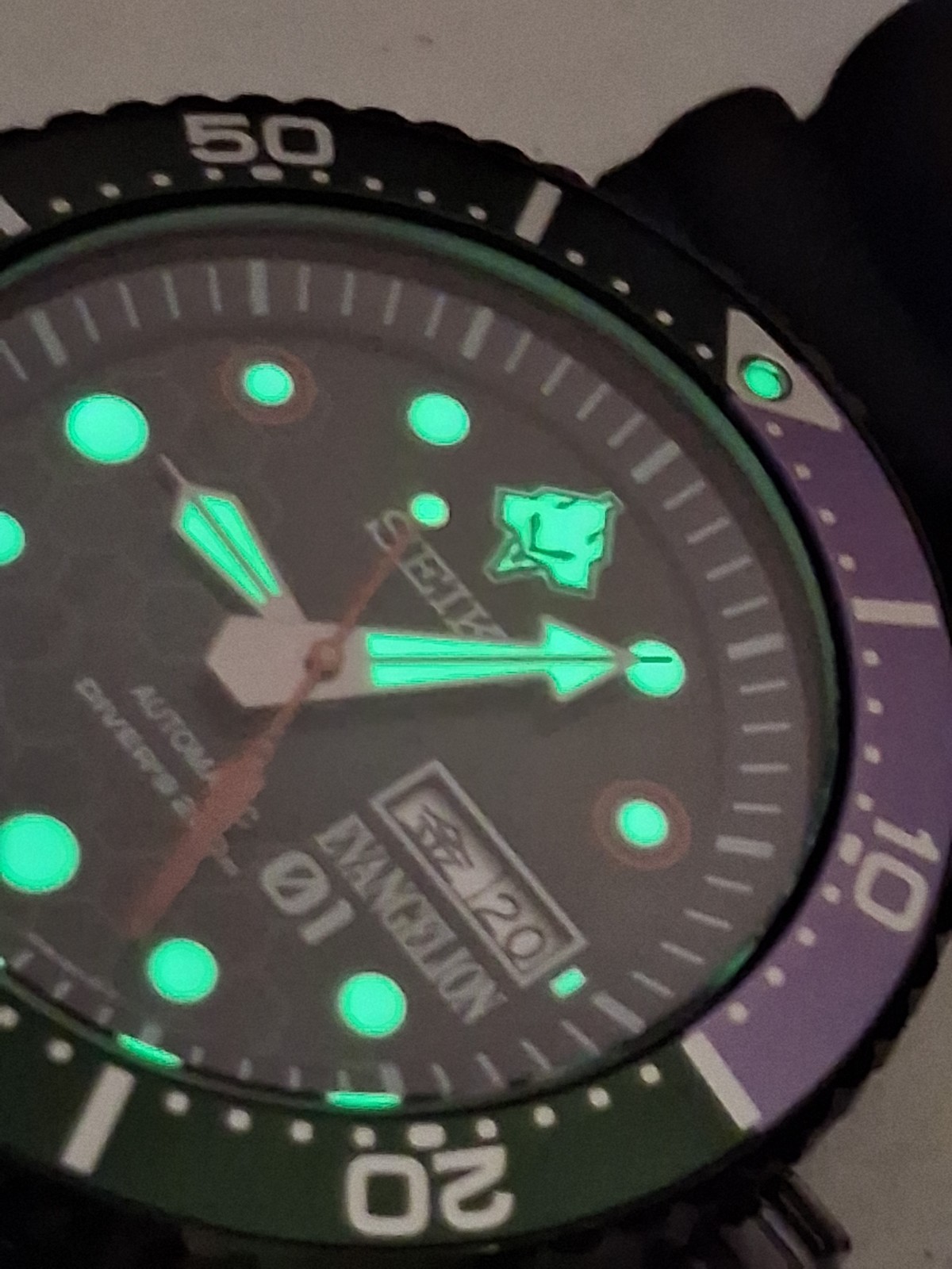 Seiko Automatic Neon Genesis Evangelion EVA-01 Limited Edition of 300