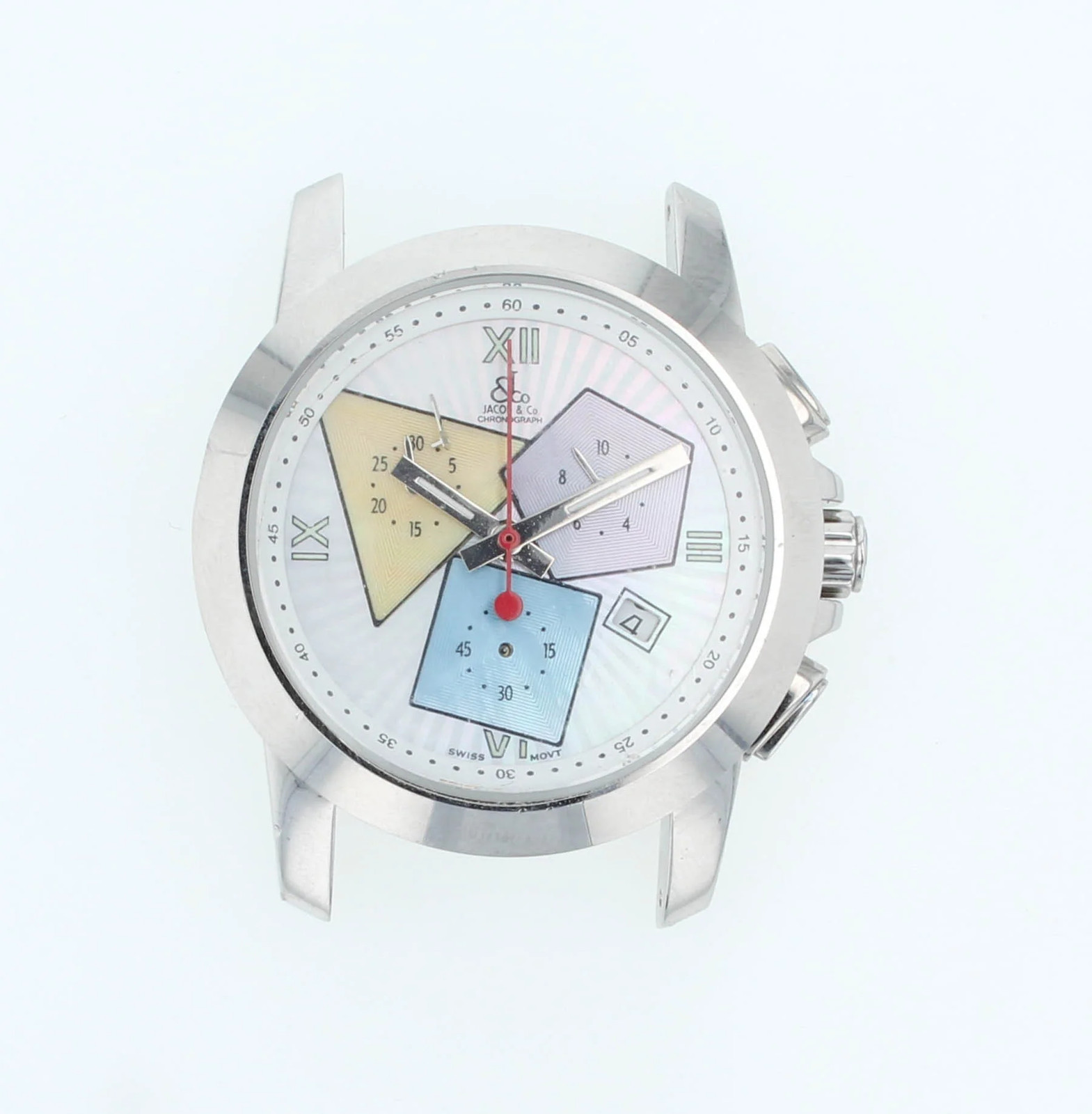Jacob & Co. Chronograph 38mm Quartz Multicolor Dial Head Only Men’s Watch