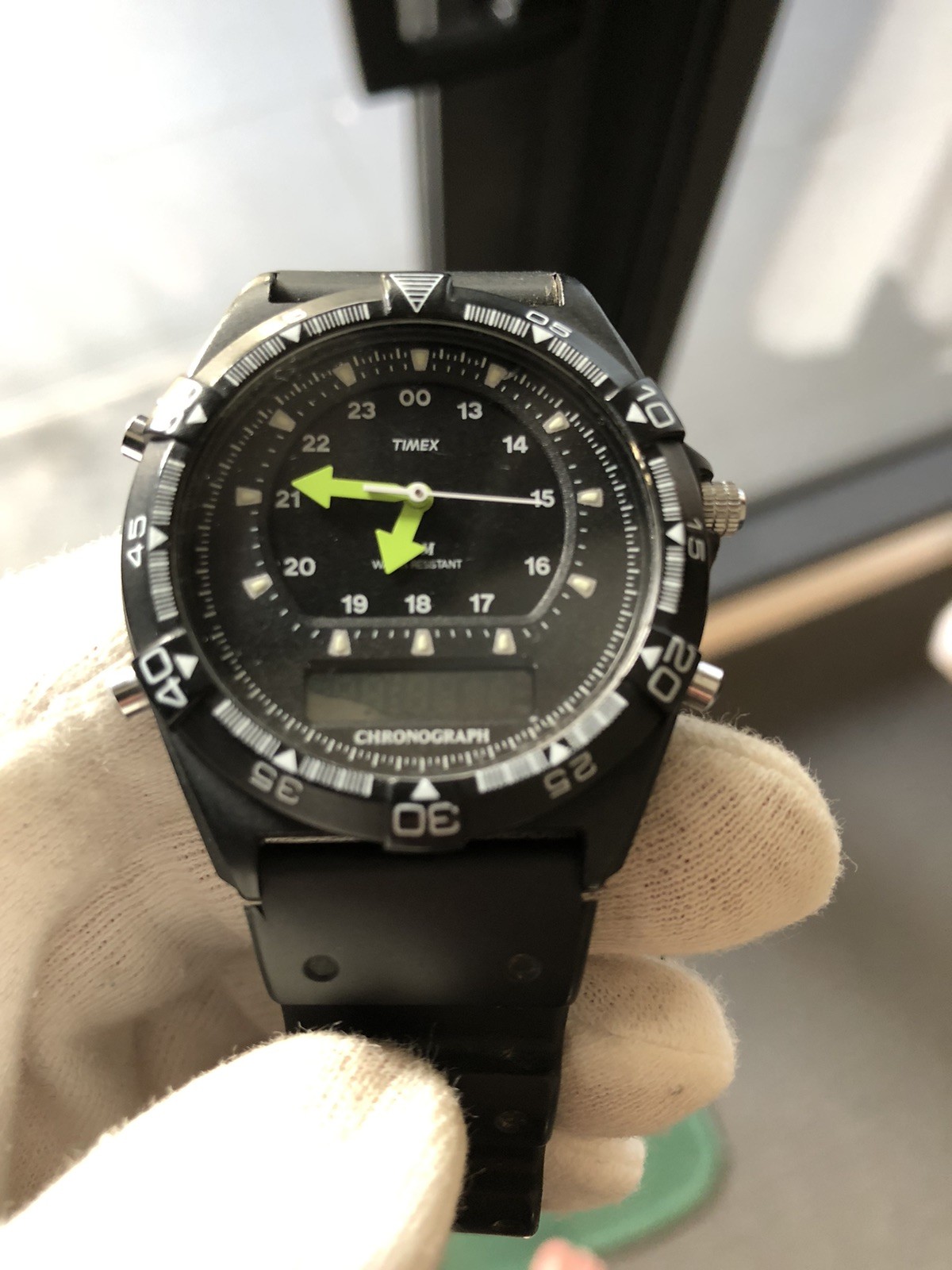 Very Rare 1992 Timex ‘Brave Wave’ Chronograph Ana-Digi Watch (Read Description)