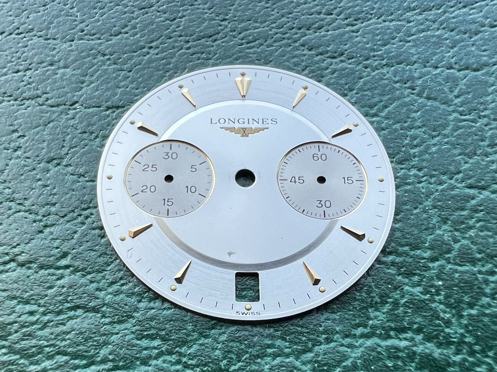 Authentic Longines 1832 Chronograph Silver & Gold Arrow Markers – OC#975