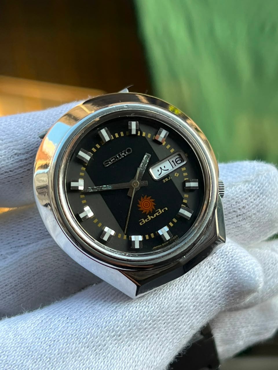 Seiko Advan 6106-7560 Automatic Day Date Vintage Men’s Watch 1972 JDM Rare Model