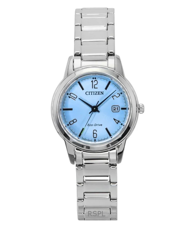 Citizen Eco-Drive Women’s Light Blue Dial Stainless Steel Watch FE1241-71L