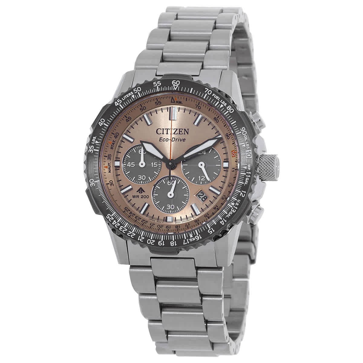 Citizen Promaster Navihawk Chronograph Salmon Dial Men’s Watch CA4664-60X