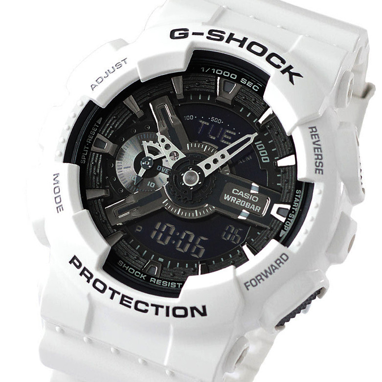 CASIO G-SHOCK GA-110GW-7AJF Big Case White Black Dial Watch GA-110GW-7A Men’s