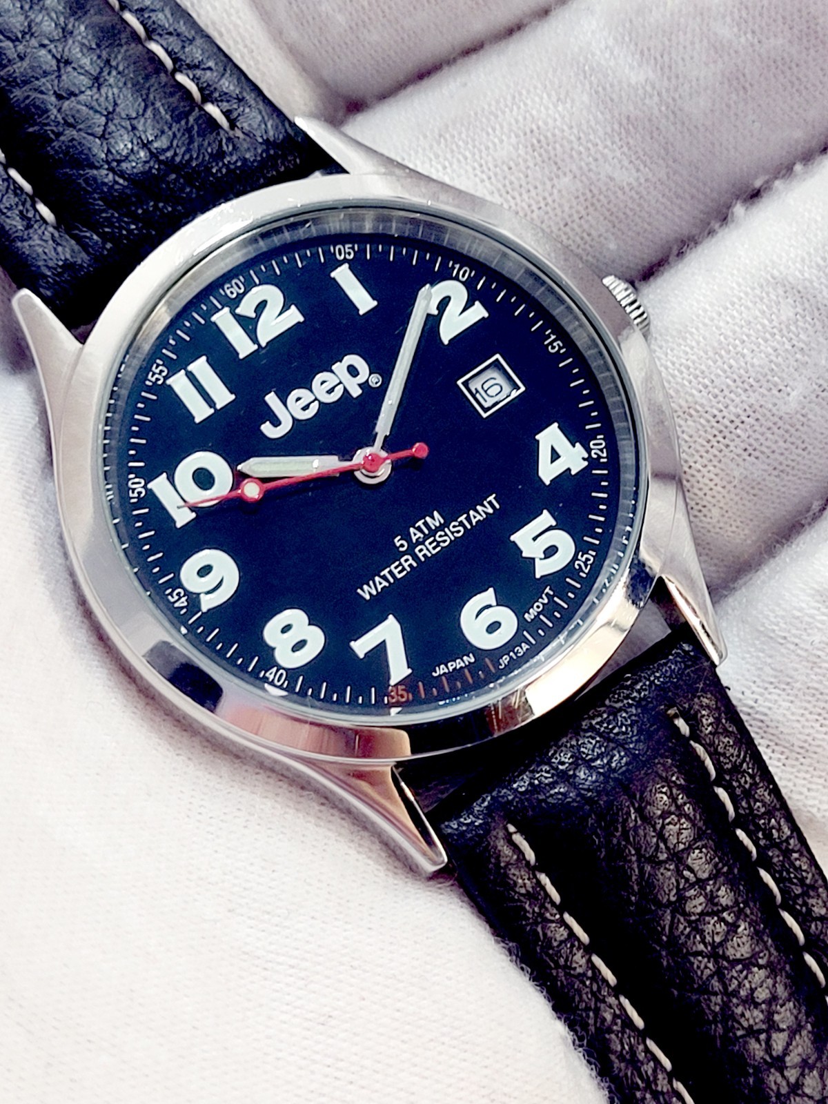WORKS [N. MINT] 2002 JEEP® QUARTZ 38mm Vintage Unisex Watch Japan Made New Batt