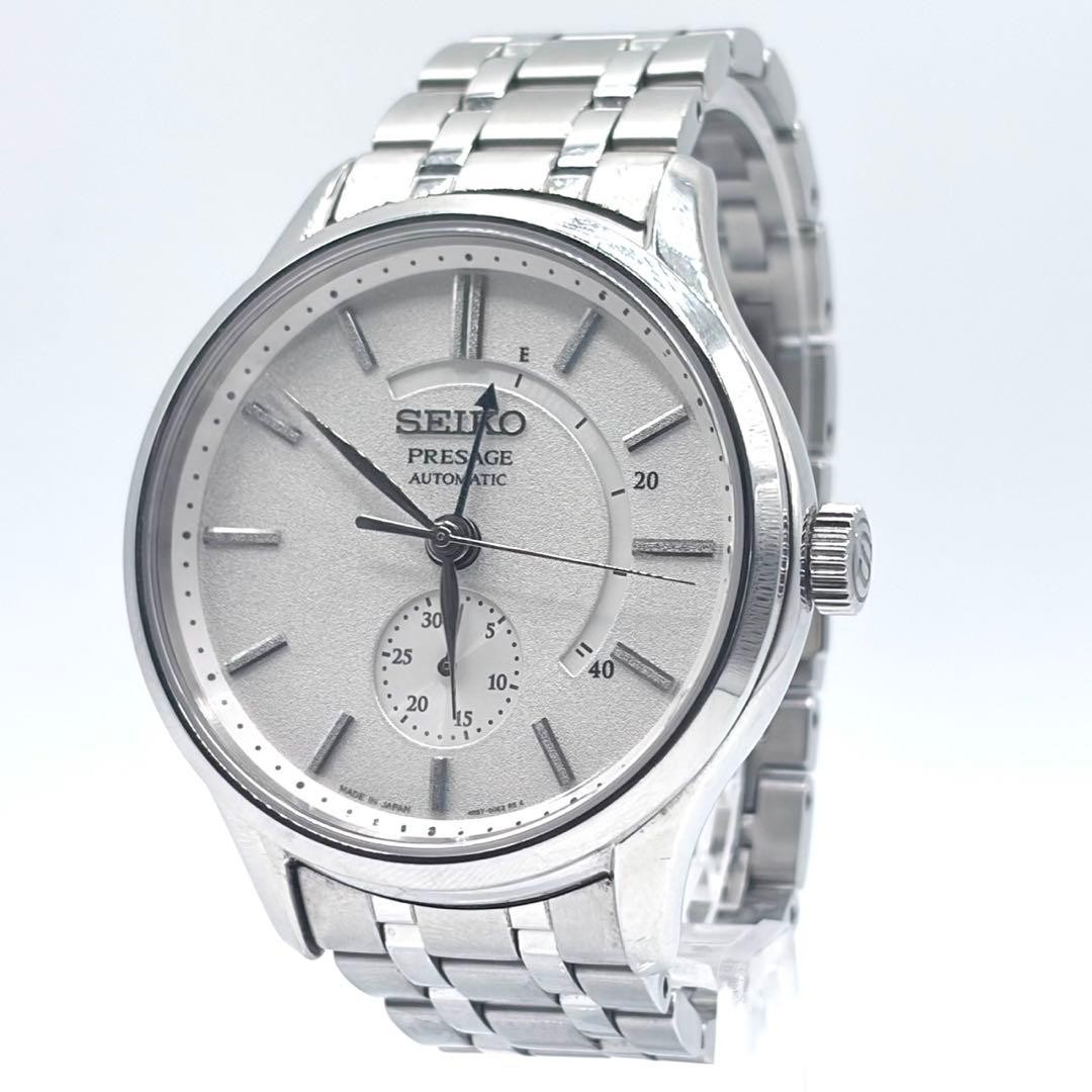 Seiko Presage Automatic 4R57-00N0 SARY143 Mens Wristwatch White Dial 41.8mm