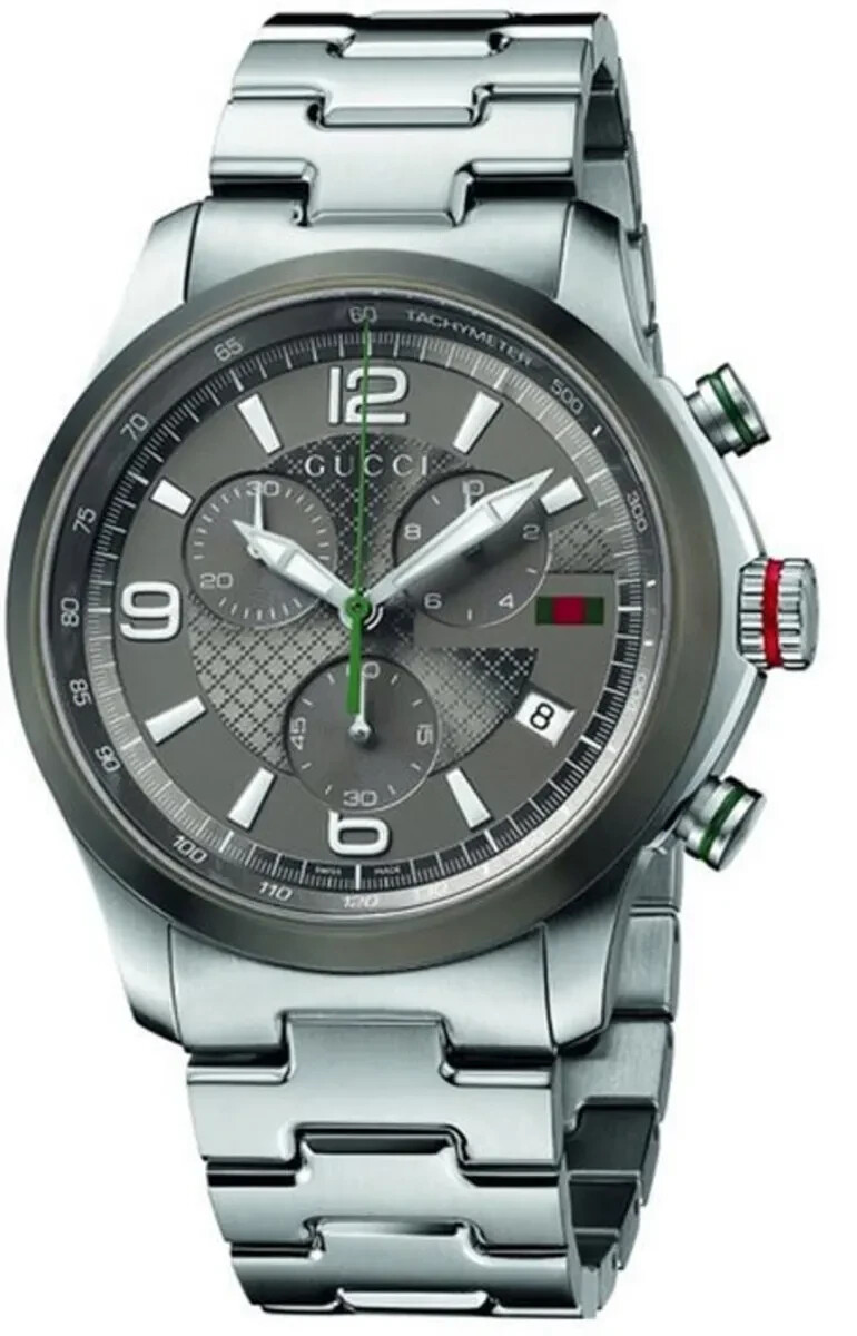 Gucci G-Timeless YA126238 Grey Dial Stainless Steel Men’s Watch
