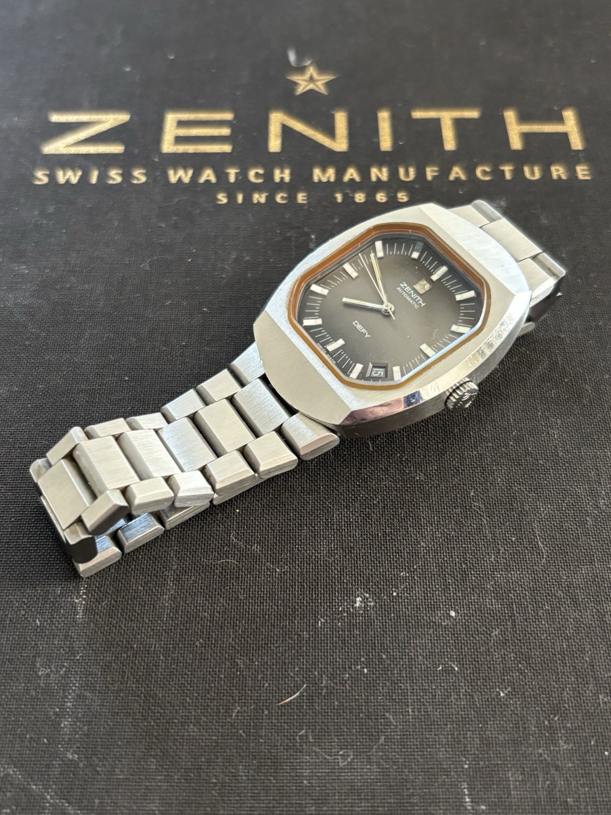 Zenith Defy / Surf Automatic Vintage 1970s Gray