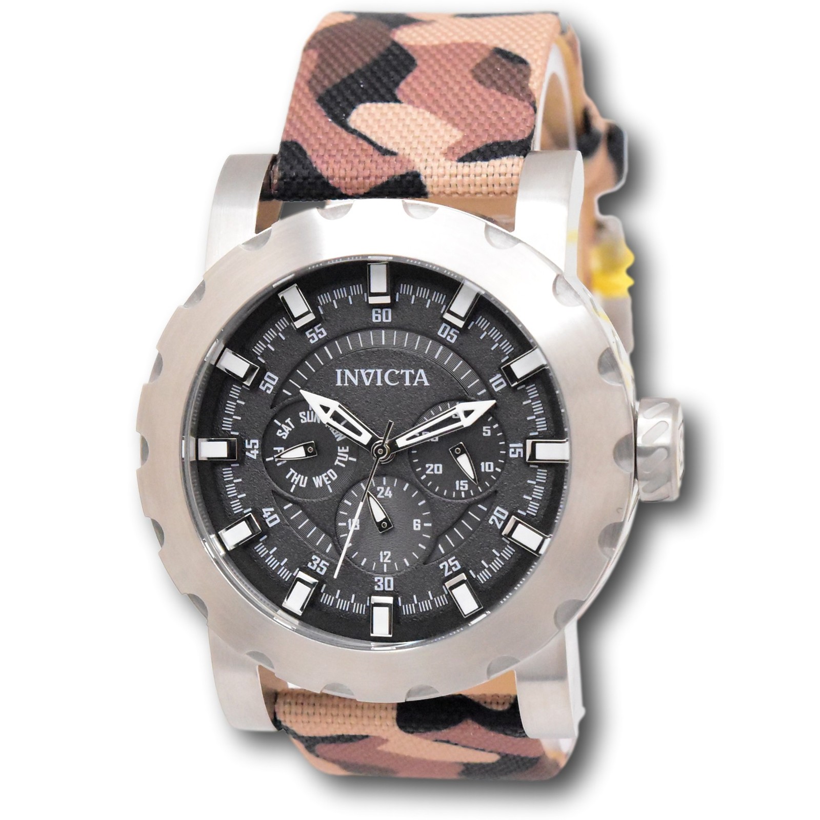 Invicta I-Force Commando Men’s 46mm Quartz Watch 47582 Khaki Camo Strap