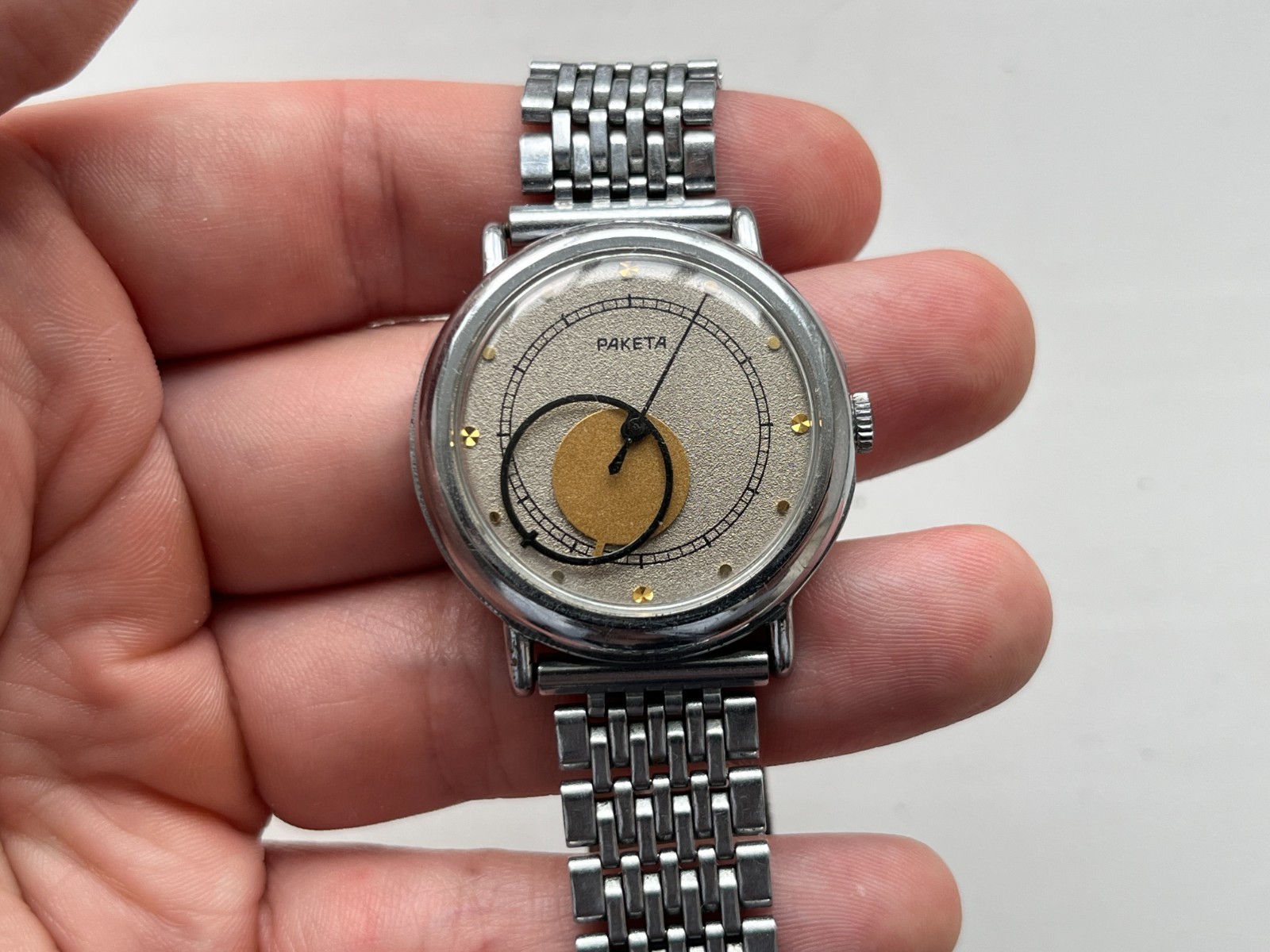 Vintage Soviet Mechanical wristwatch RAKETA Copernic Kopernik USSR (Serviced)