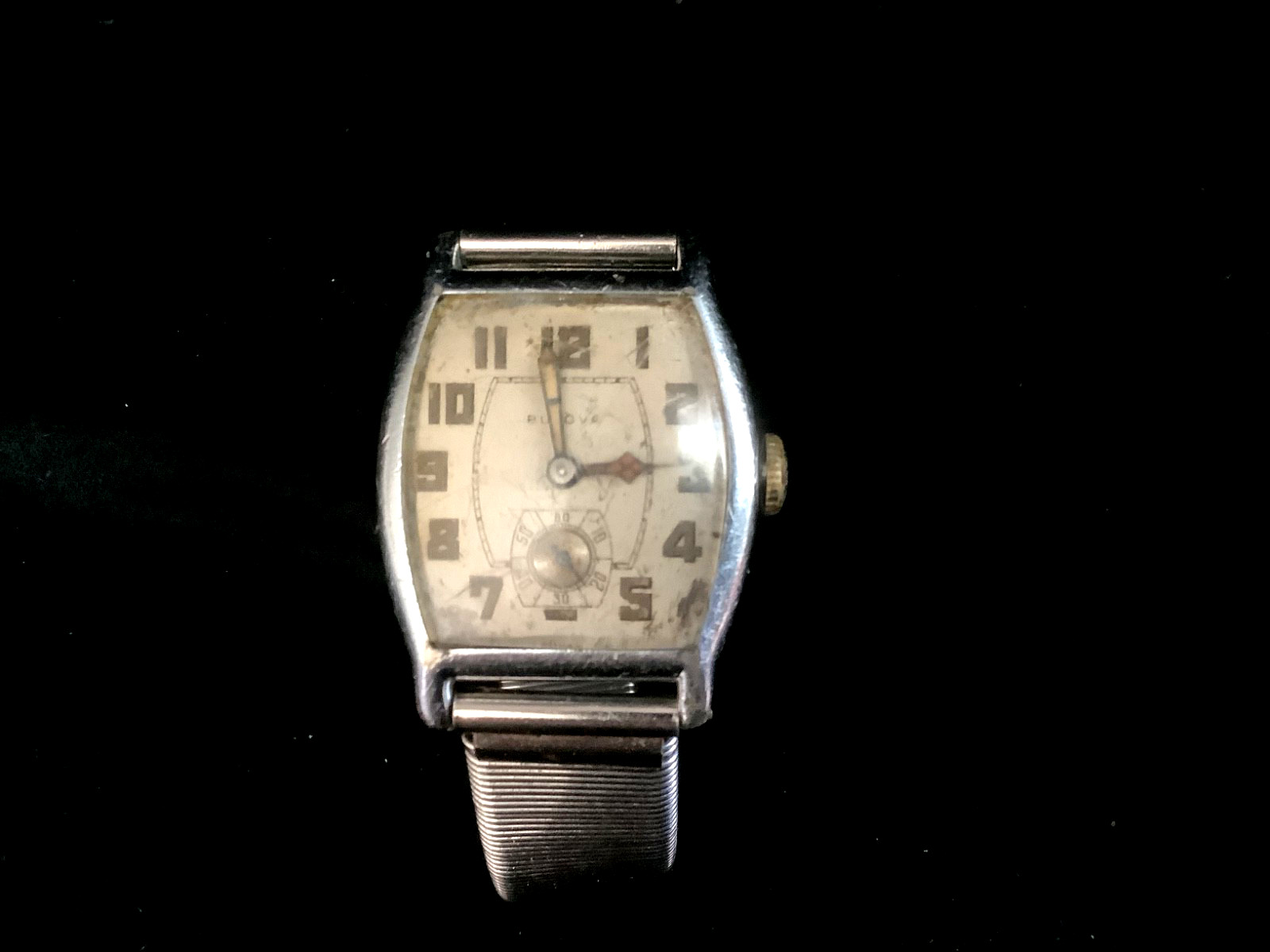 Bulova mens steel watch 28 mm, 1927