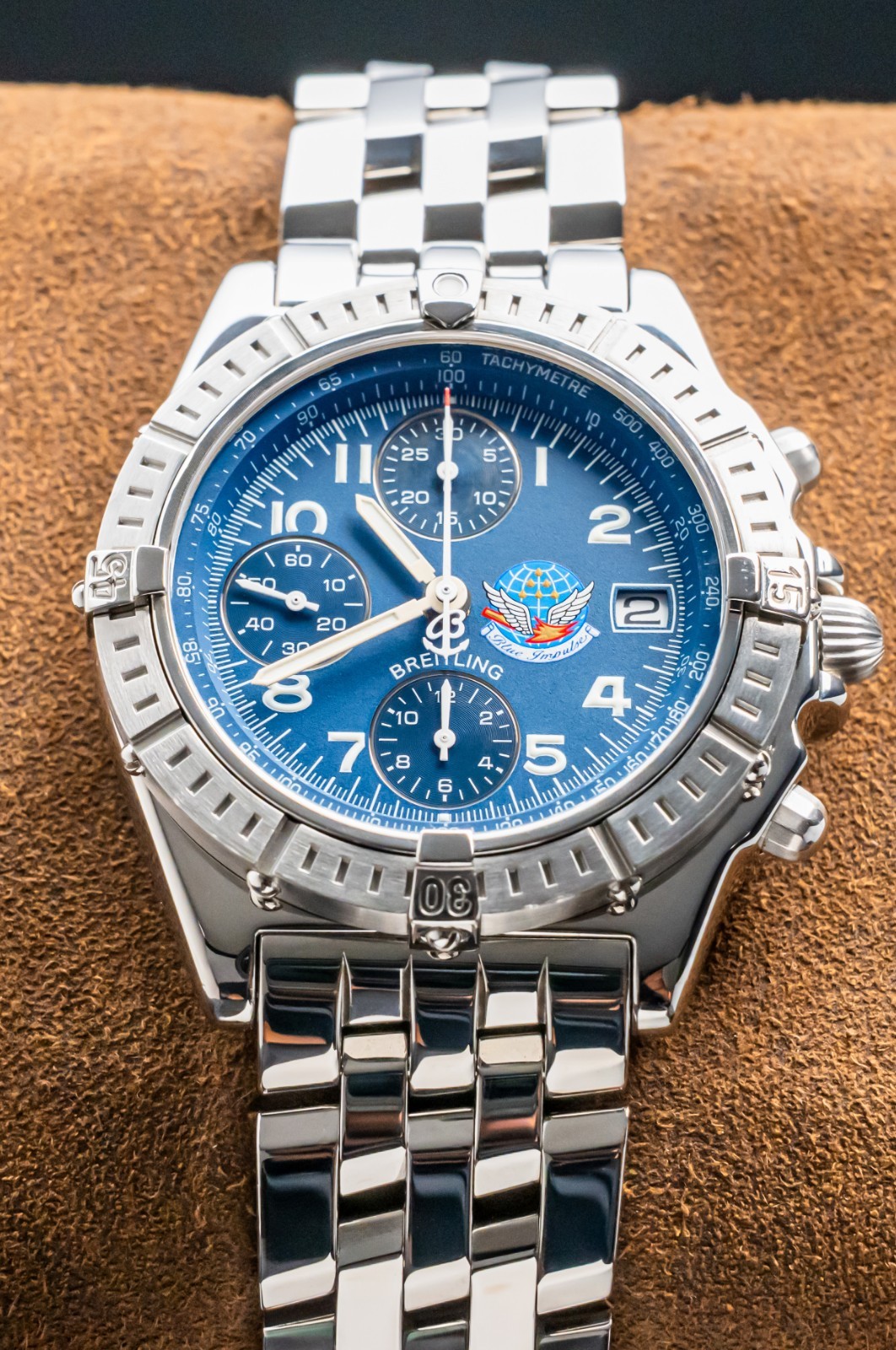 Breitling Chronomat Evolution 43mm Rose Gold Complete Two-Tone Black Dial C13356