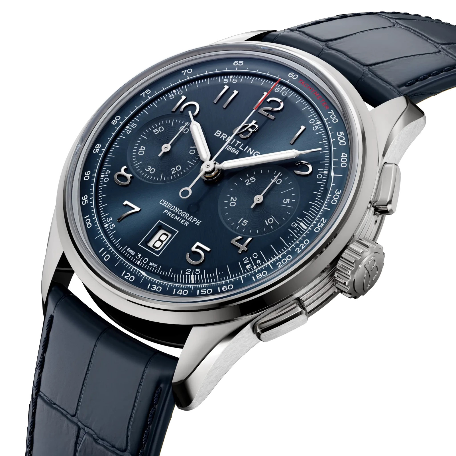 Breitling Premier B01 Chronograph 42 Blue Dial Blue Alligator AB0145171C1P2