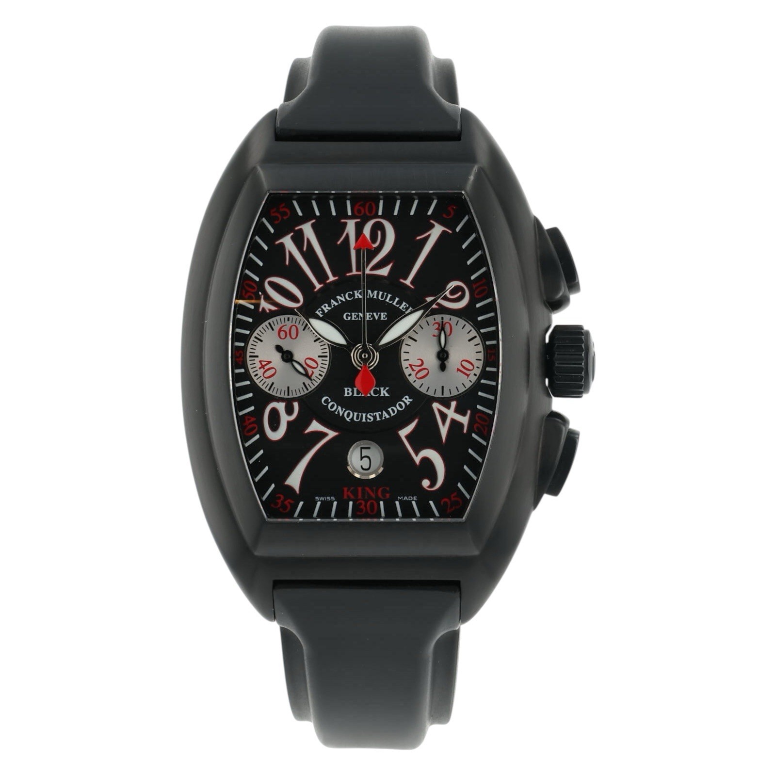 Franck Muller Conquistador Steel Black Dial 40x34mm Automatic Mens 8005 K CC NE
