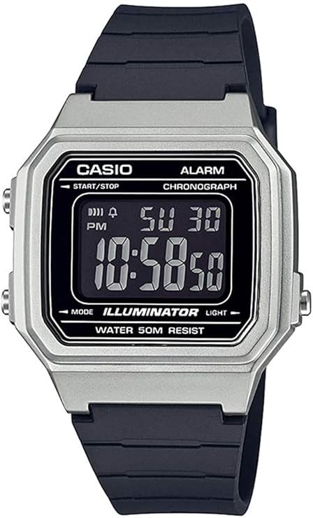 CASIO W-217HM-7B Digital Watch Gray Black LED 50M Men Sport Quartz Lightweight