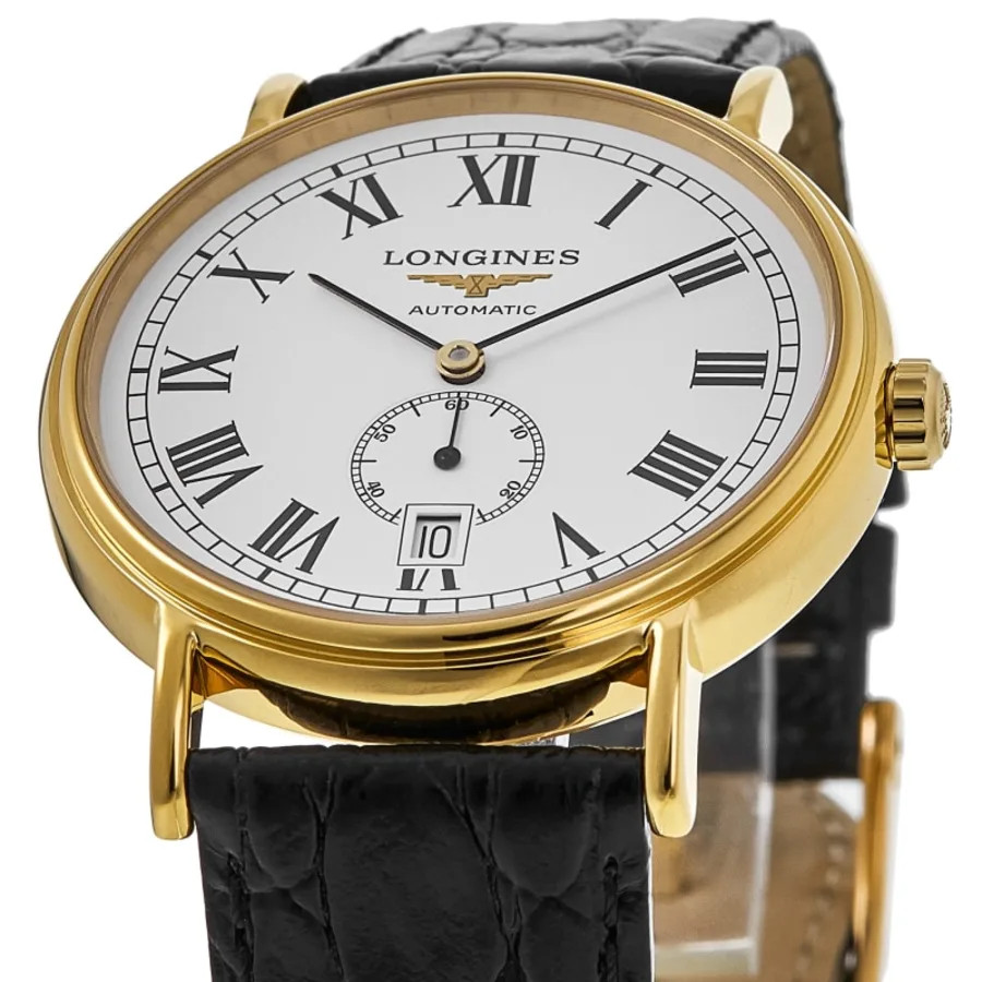 New Longines Presence Automatic White Dial Leather Men’s Watch L4.805.2.11.2