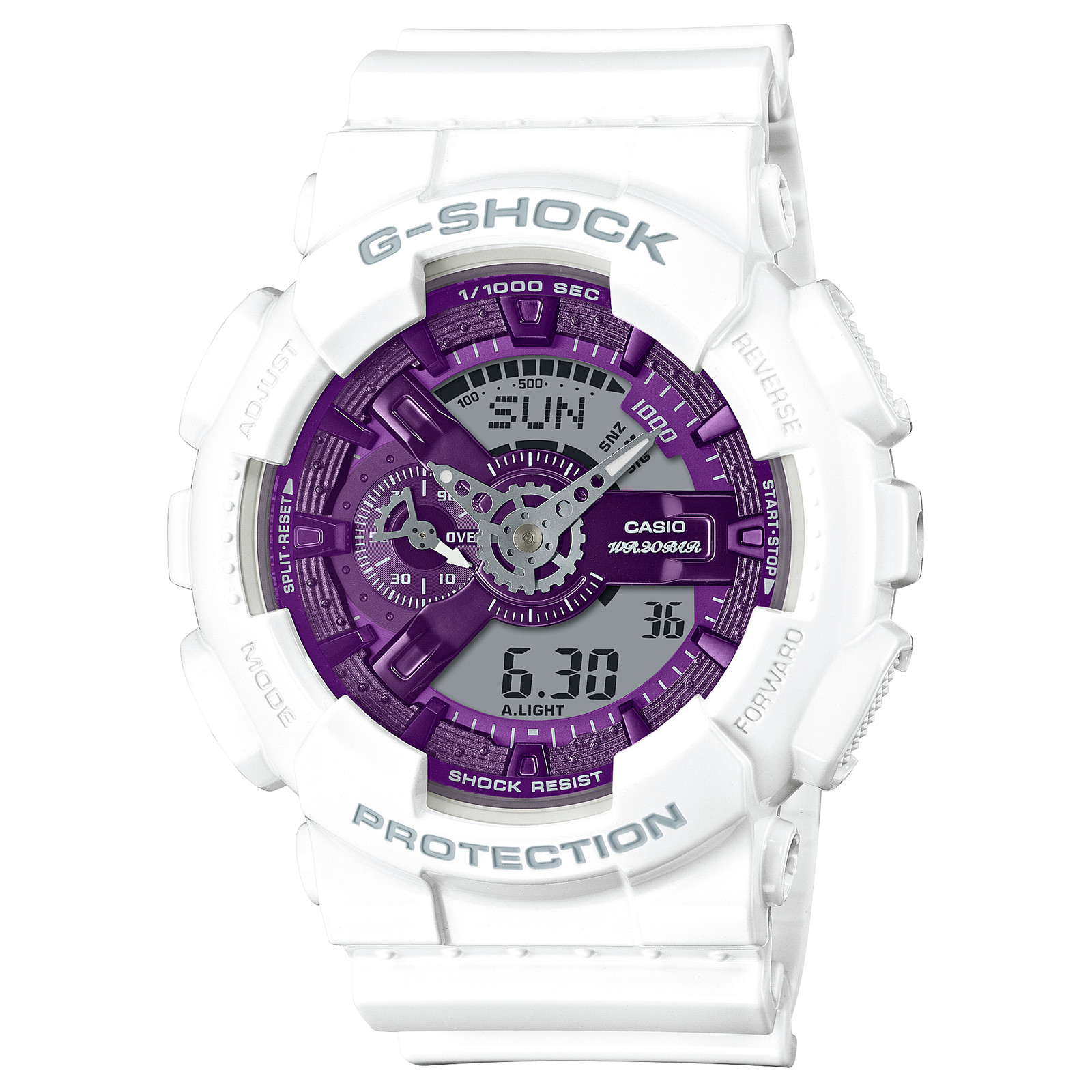 CASIO G-SHOCK GA-110WS-7A PURPLE DIAL SEASONAL COLLECTION MEN’S WATCH