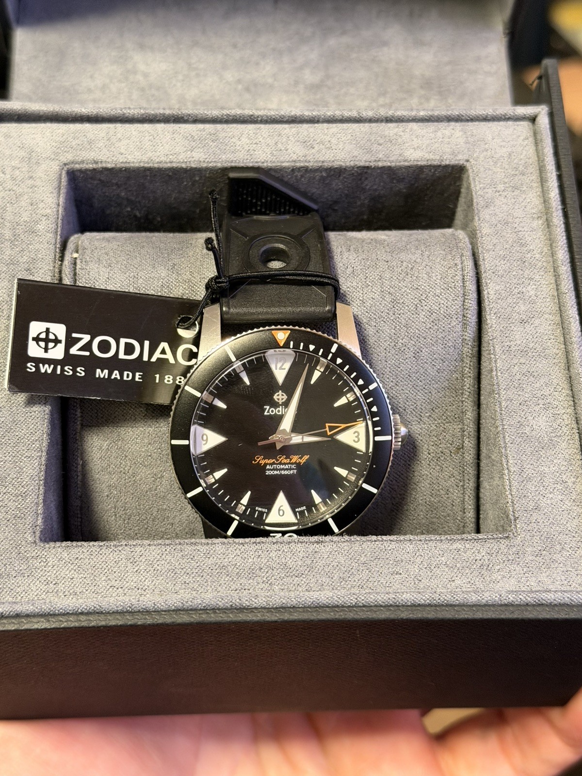 ZODIAC SUPER SEA WOLF 53 SKIN DIVER AUTOMATIC WATCH ZO9214