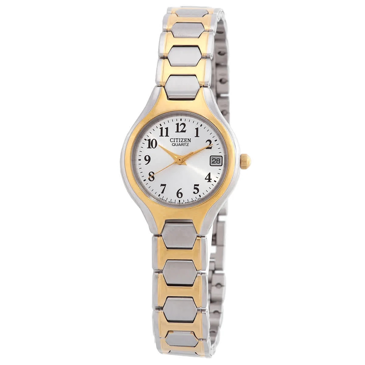 Women’s Quartz White Dial Two Tone Stainless Steel Dress Watch EU2254-51A