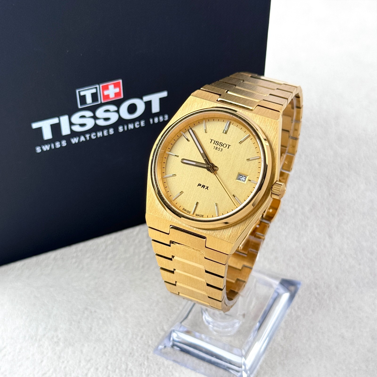 Tissot Classic PRX 40mm Gold Dial Quartz Men’s Watch T137.410.33.021.00