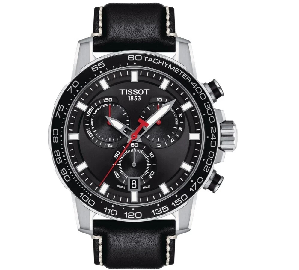 TISSOT Supersport Chrono T125.617.16.051.00 Quartz Black Dial Men’s Watch 45.5mm
