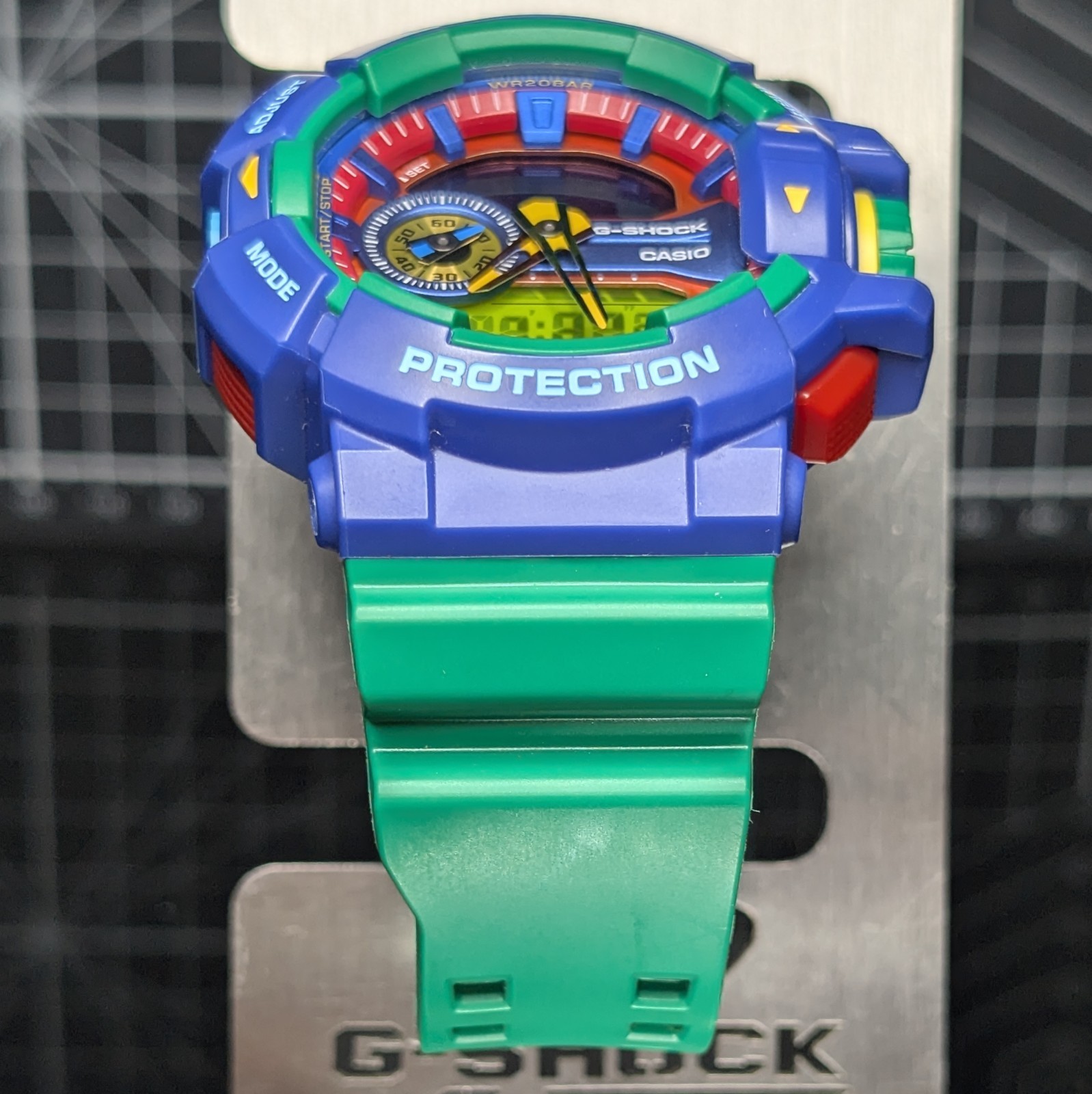 Casio G-Shock HYPER COLOURS GA-400 Blue Green Big Case Analog Digtal GA-400-2A