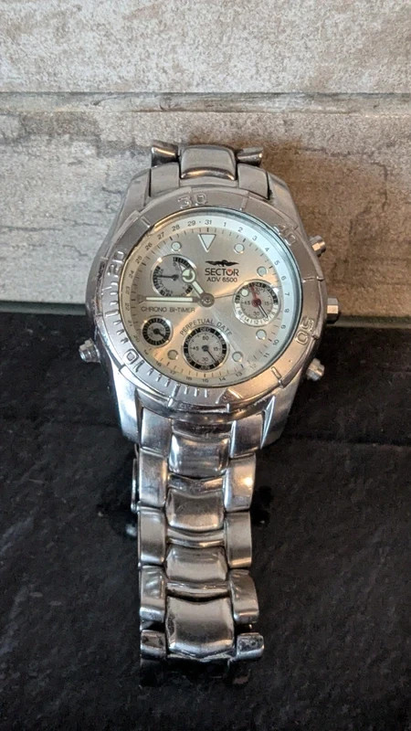 Sector ADV 6500 Chrono Bi-Timer Perpetual Date – Steel – 90s
