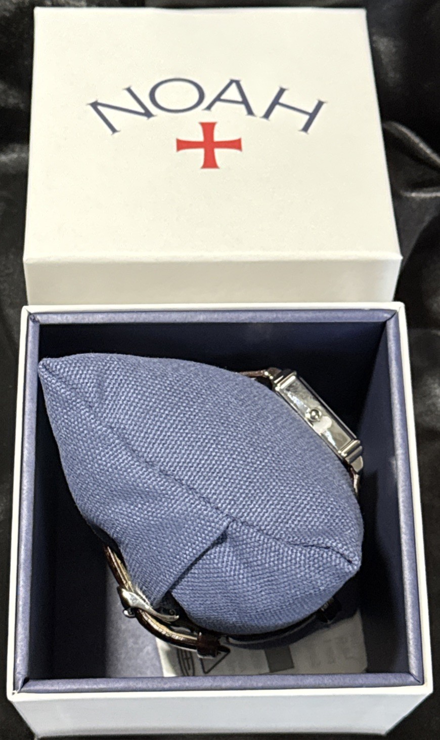 Noah x Timex Moon Phase Watch Stainless Steel Silver Brown Strap New