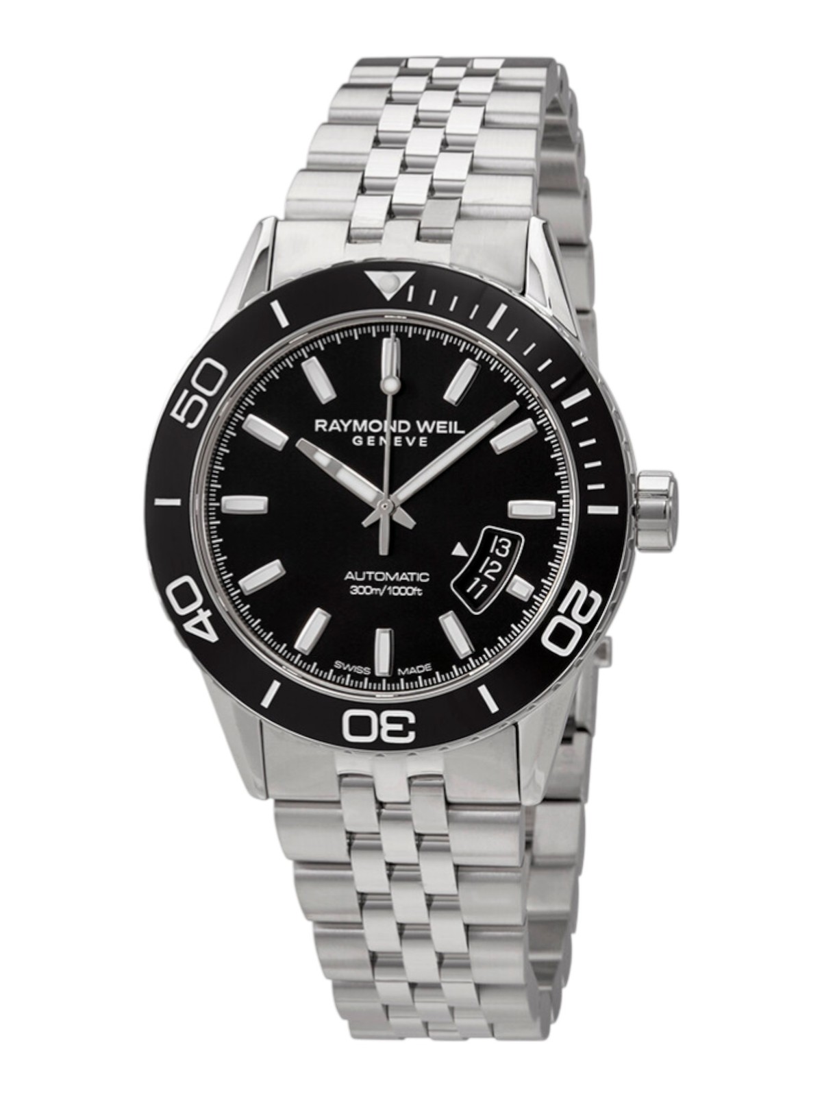 Raymond Weil 2760-ST1-20001 Men’s Freelancer Automatic 42 mm Watch MSRP $1850