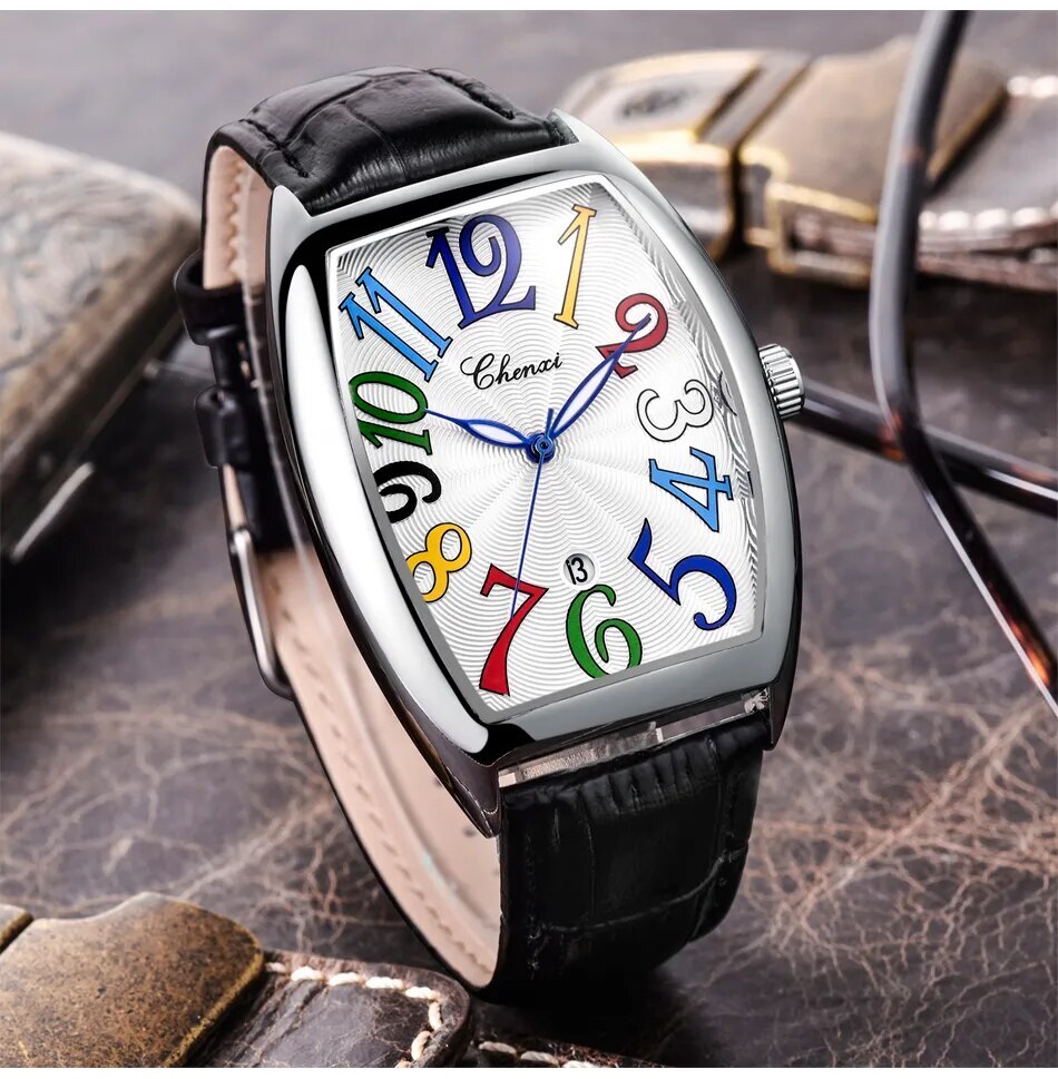 Multicolor Quartz Wrist Watch