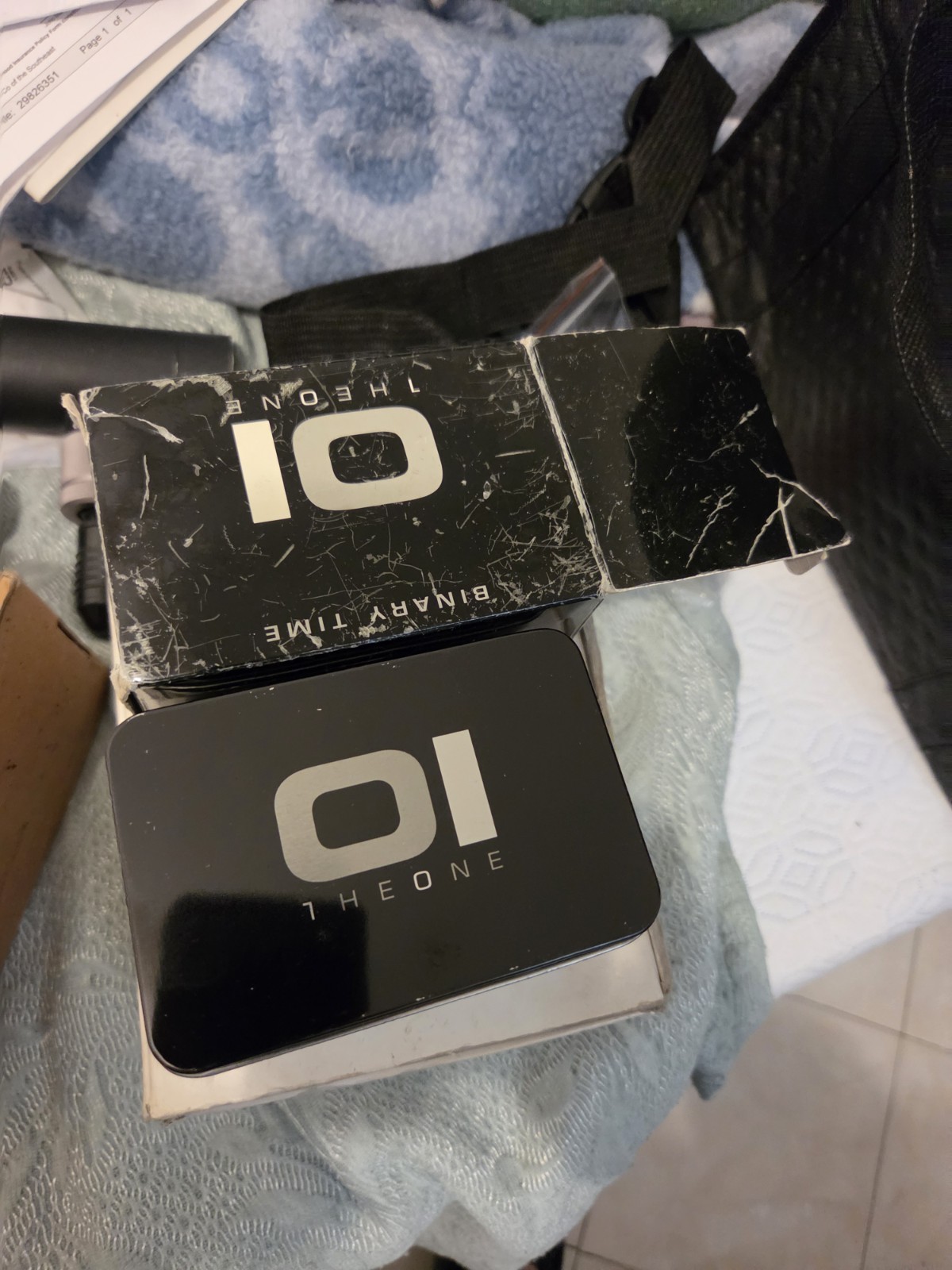 The One Binary Time 01 Digital Quartz Rectangular Watch “Kerala Trance”