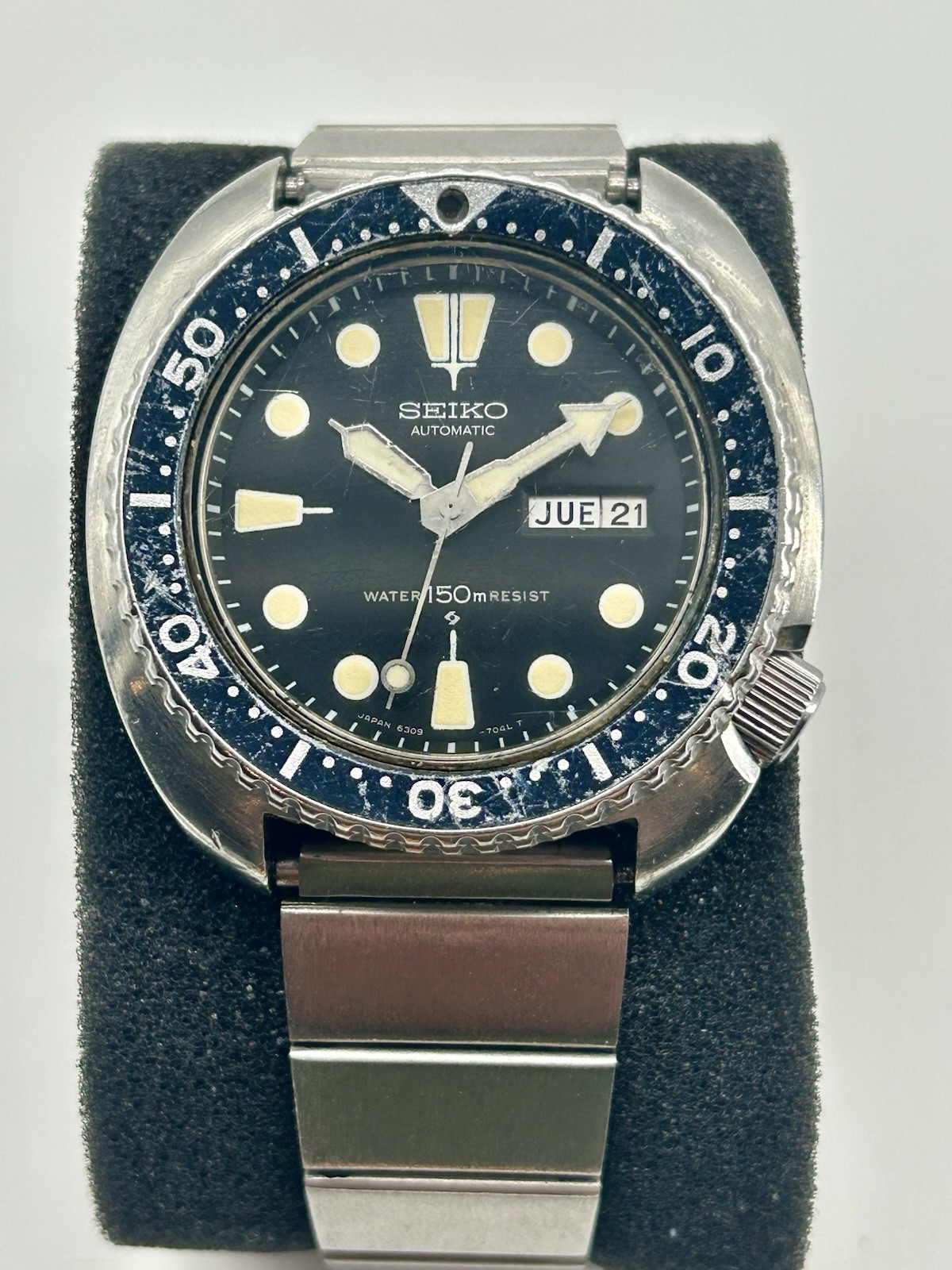 Vintage Seiko Turtle 6309-7049 Automatic Diver 44mm Bilingual Day Runs