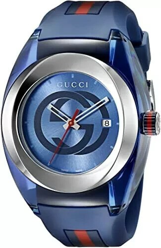New Genuine Gucci Sync XXL Replacement Silicone Rubber Watch Band Strap YA137