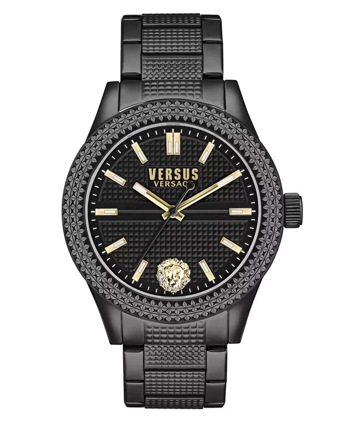 Versace Versus Unisex Stainless Steel Watch Black Gold #VSPOJ2924 38MM