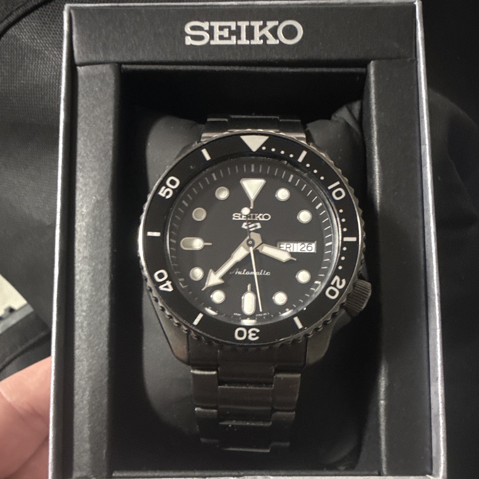 Seiko SRPD65 Automatic Diver Black Dial Day/Date