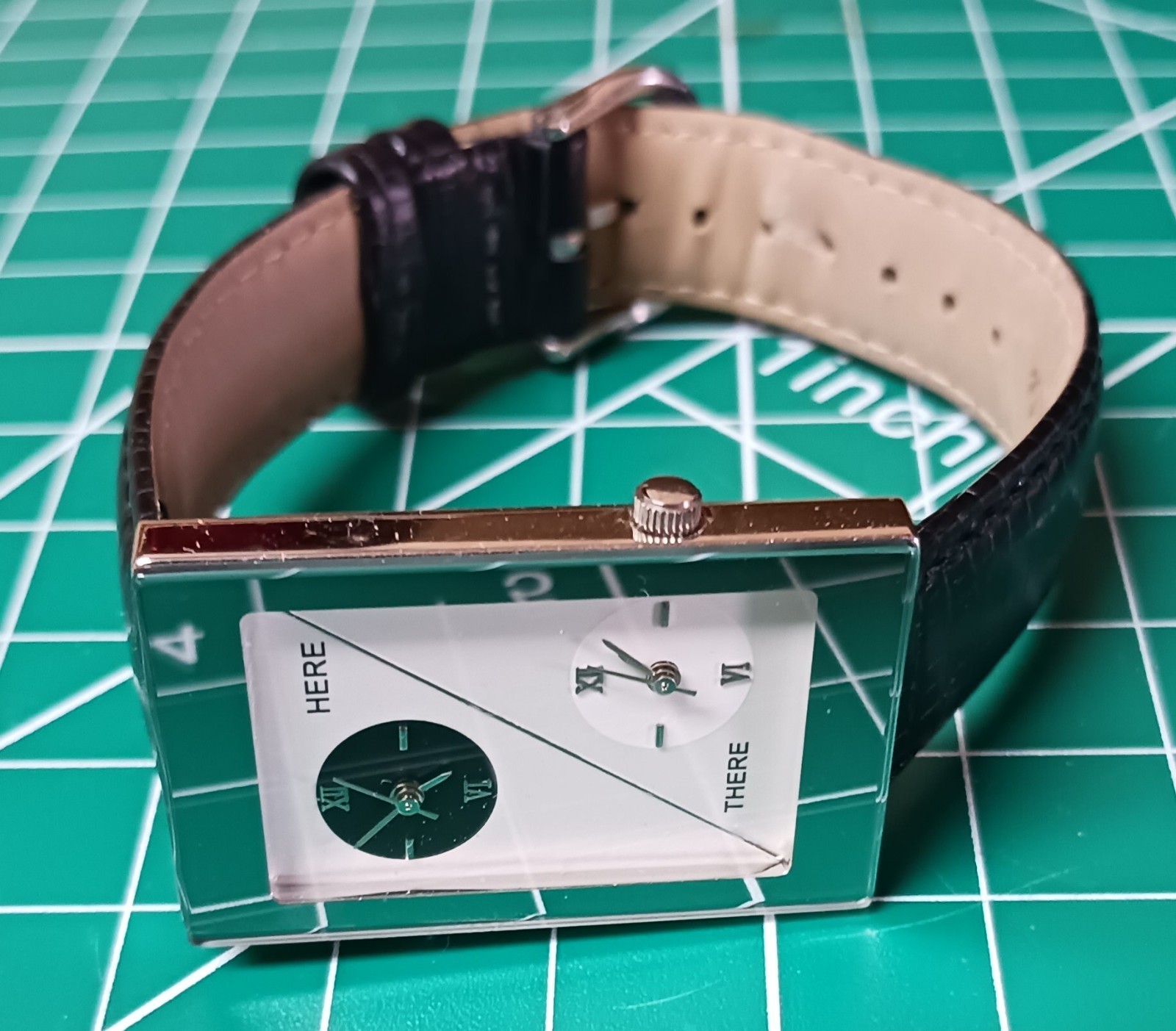Oui Art custom watch with a Japanese movement and stainless steel back