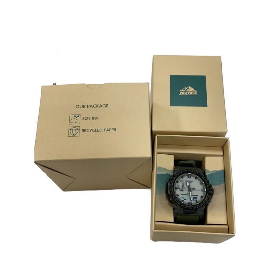 CASIO PRO TREK Case Size 4 ×4cm Wrist Size 25.5cm Used Watch #35934
