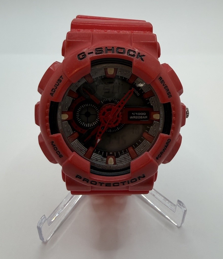 Casio Red G-Shockers 110 Model ICONIC RED lineup- GA-110RRB-4A- READ Description