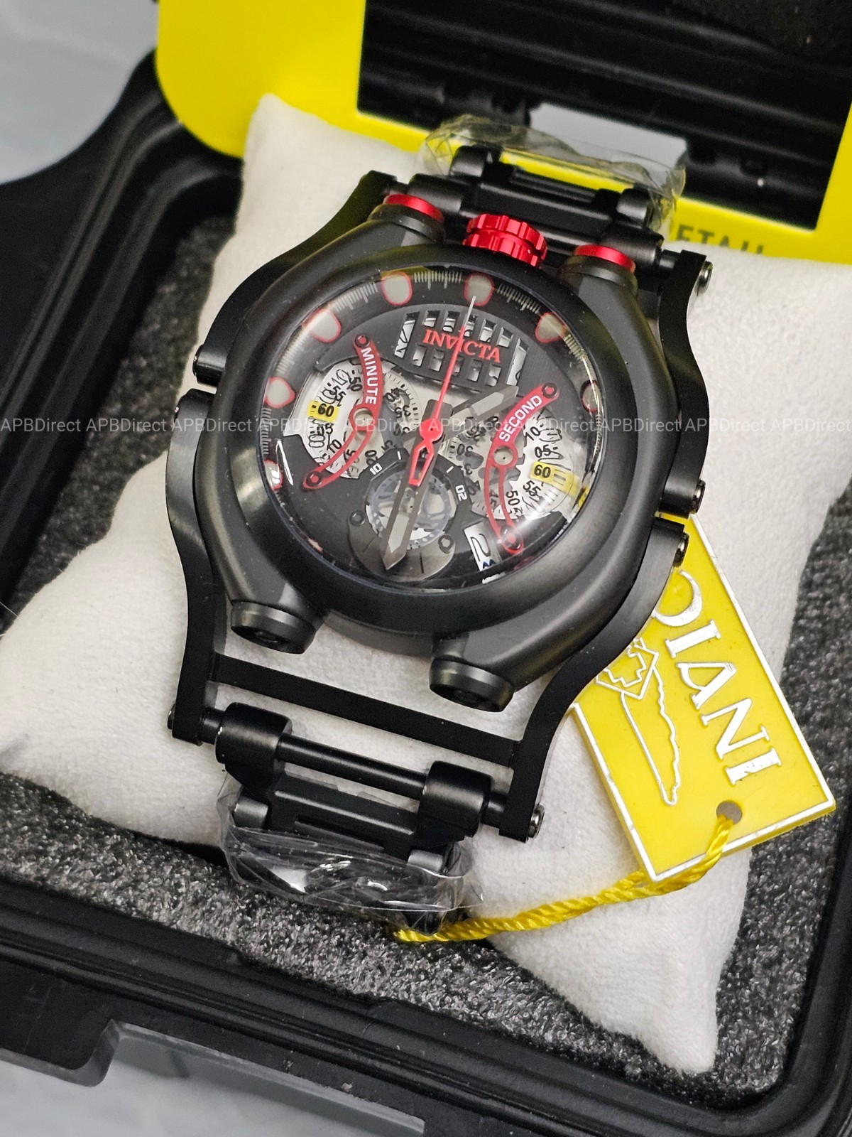Invicta 🌊 SEA HUNTER – Hinged Case Spinning Dials – Chronograph mens watch