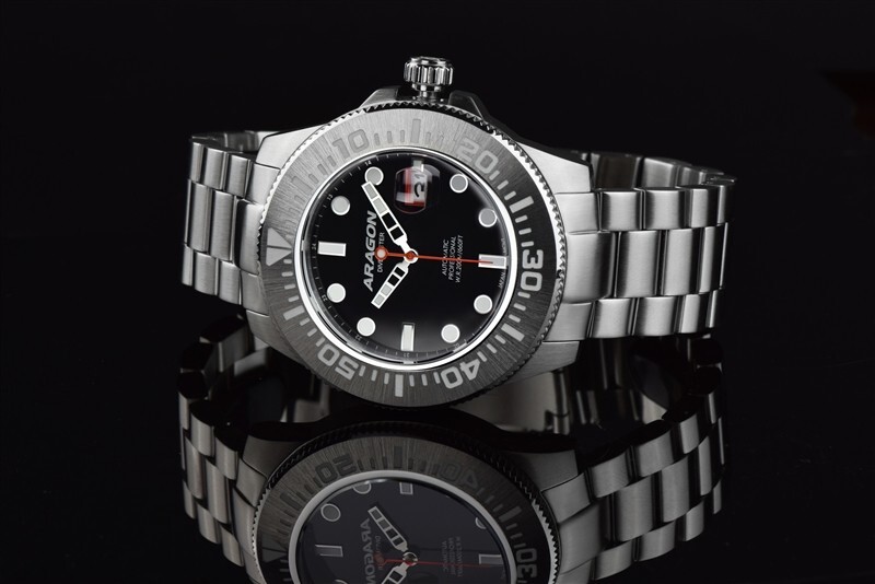 ARAGON A335BLK Divemaster II Automatic 45mm Black 24 Jewels NH35