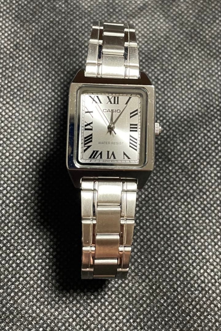 CASIO LTP-V007D-7B Square Silver Dial Quartz Watch